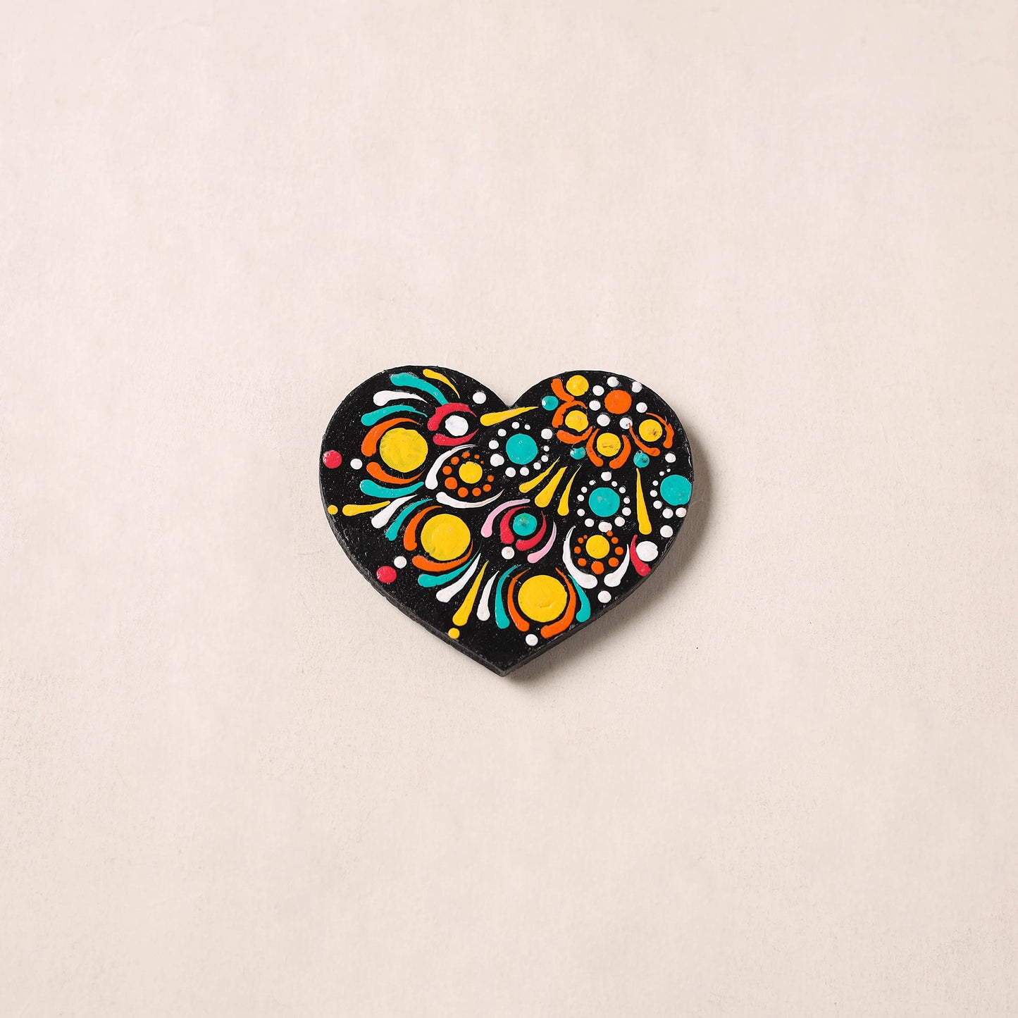 Handpainted Mandala Art Wooden Fridge Magnet 15