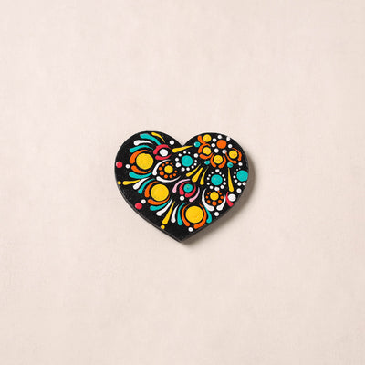 Handpainted Mandala Art Wooden Fridge Magnet 15
