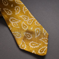 Block Printed Mashru Silk Handmade Necktie for Men