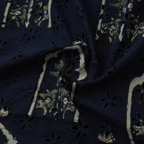 Natural Dyed Ajrakh Hand Block Print Cotton Hakoba Fabric 144
