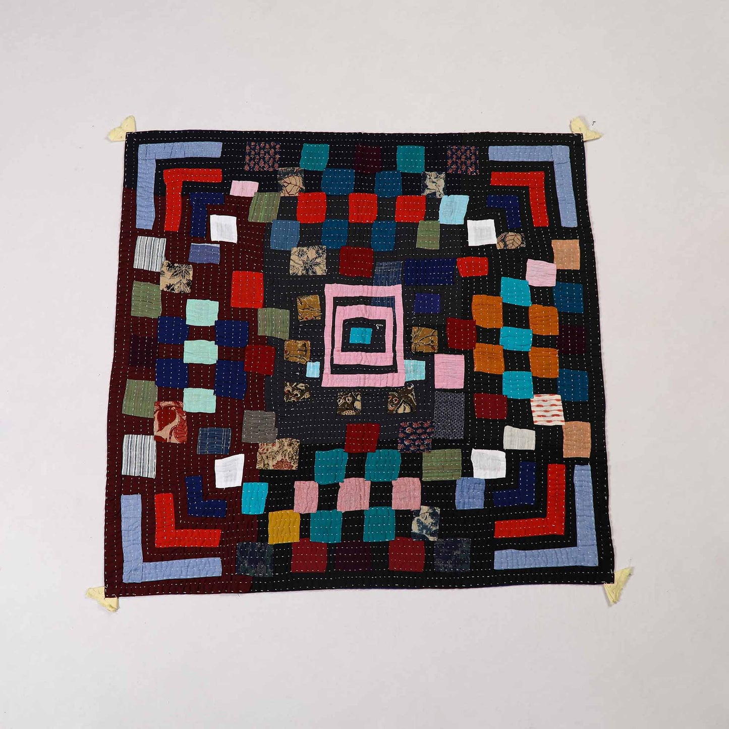 Tagai Patchwork Baby Quilt / Gudri / Blanket (40 X 40 IN) 10