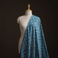 Blue - Bagru Dabu Hand Block Print Natural Dyed Cotton Fabric 47