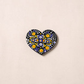Handpainted Mandala Art Wooden Fridge Magnet 17