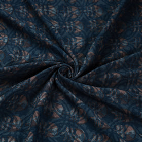 Blue - pure wool handloom akola fabric 06 - handcrafted