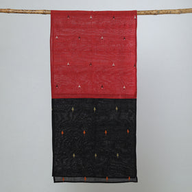 Multicolor - jamdani patchwork cotton stole 29 - handcrafted