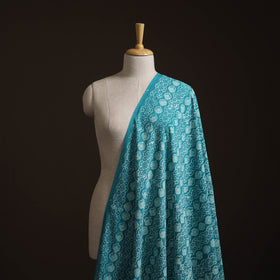 Blue - Bagru Dabu Hand Block Print Natural Dyed Cotton Fabric 48