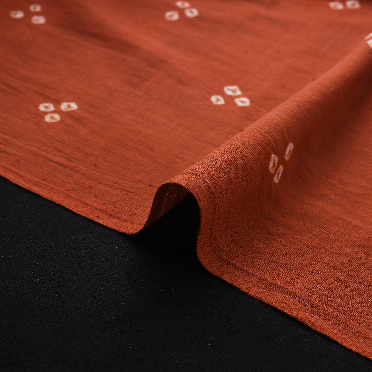 Kutch Organic Kala Cotton Pure Handwoven Bandhani Fabric 12