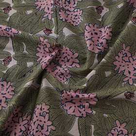 Rasa Lobhi Champa Motif Floral Hand Block Printed Cotton Fabric 09