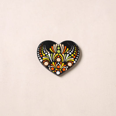 Handpainted Mandala Art Wooden Fridge Magnet 19