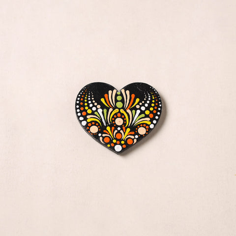 Handpainted Mandala Art Wooden Fridge Magnet 19