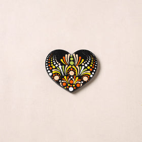 Handpainted Mandala Art Wooden Fridge Magnet 19