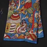 Bangalore Silk Srikalahasti Handpainted Pen Kalamkari Fabric 02