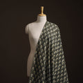 Gray - Bagru Dabu Hand Block Print Natural Dyed Cotton Fabric 49