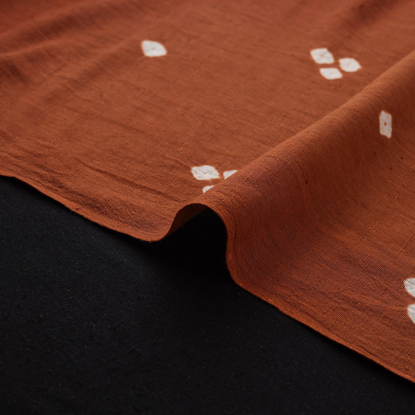 Kutch Organic Kala Cotton Pure Handwoven Bandhani Fabric 13