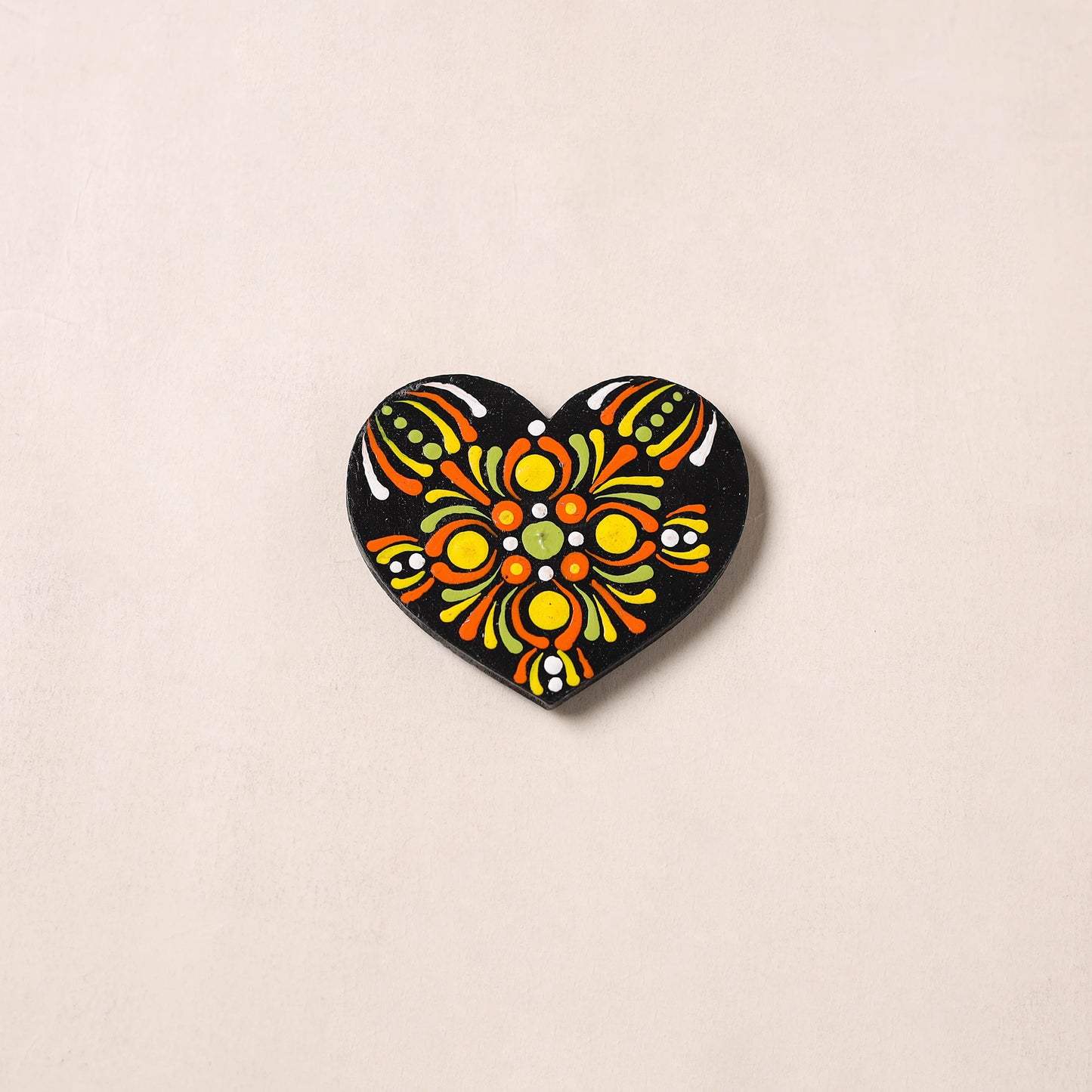 Handpainted Mandala Art Wooden Fridge Magnet 20