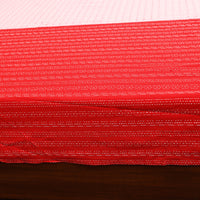 Red - Patchwork Cotton Double Jacquard Bedsheet Set 01