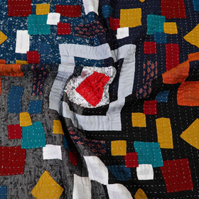 Multicolor - tagai patchwork baby quilt / gudri / blanket