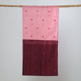 Multicolor - jamdani patchwork cotton stole 23 - handcrafted