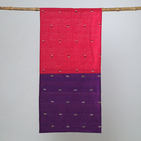 Multicolor - jamdani patchwork cotton stole 22 - handcrafted