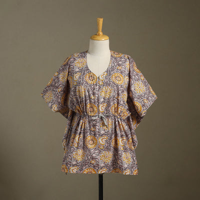 Sanganeri Block Print Cotton Kaftan (Short)