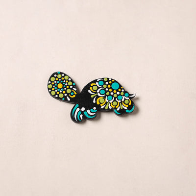 Handpainted Mandala Art Wooden Fridge Magnet 22