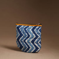 Blue - Handmade Quilted Cotton Utility Pouch 84