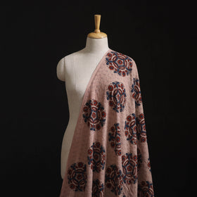 Natural Dyed Ajrakh Hand Block Print Cotton Hakoba Fabric 88