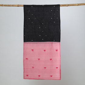 Multicolor - jamdani patchwork cotton stole 19 - handcrafted