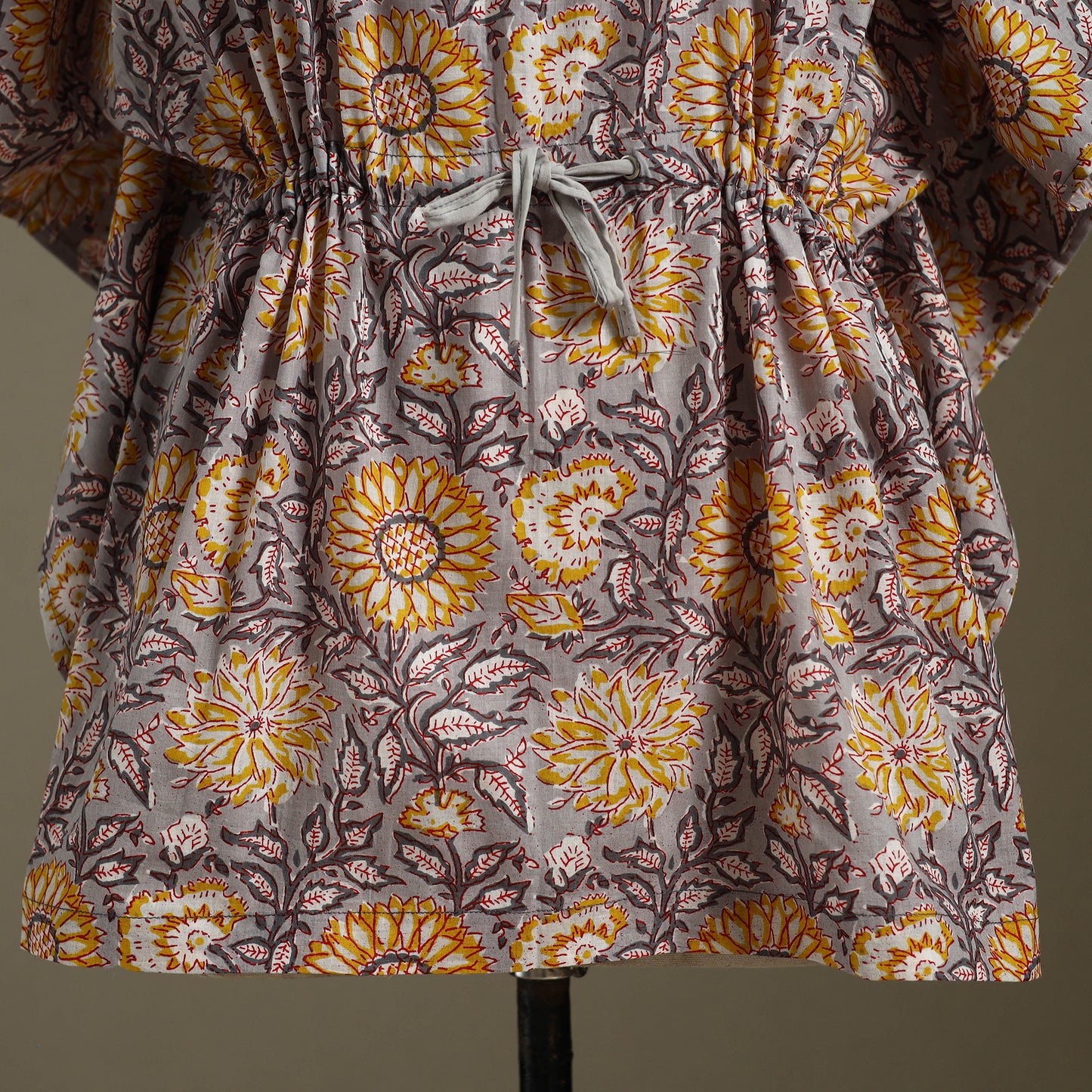 Sanganeri Block Print Cotton Kaftan (Short)