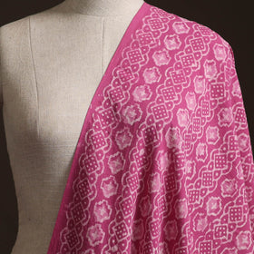 Pink - Bagru Dabu Hand Block Print Natural Dyed Cotton Fabric 51