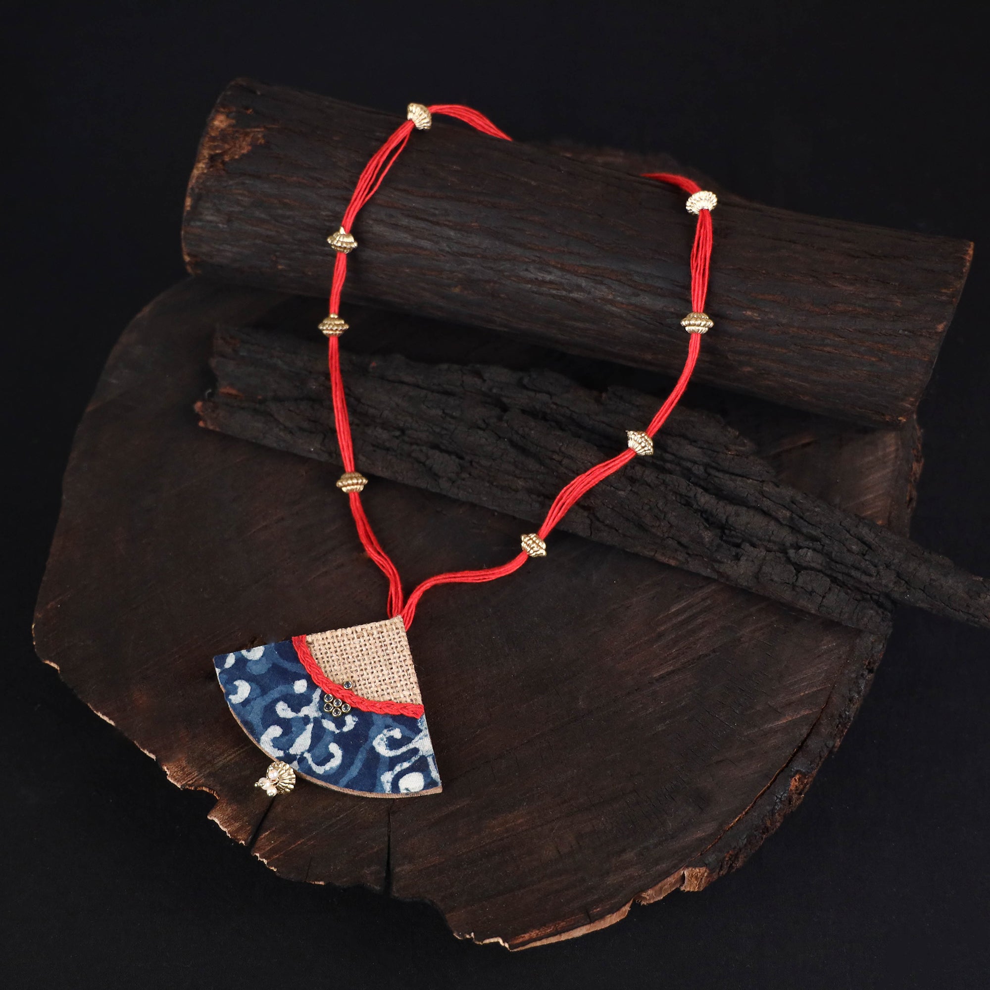 Black - Shifa Jute Fabart Handmade Earrings