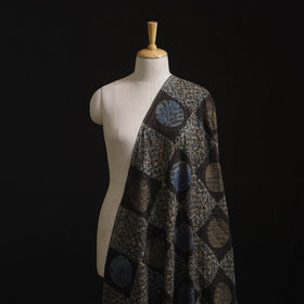 Natural Dyed Ajrakh Hand Block Print Cotton Hakoba Fabric 90