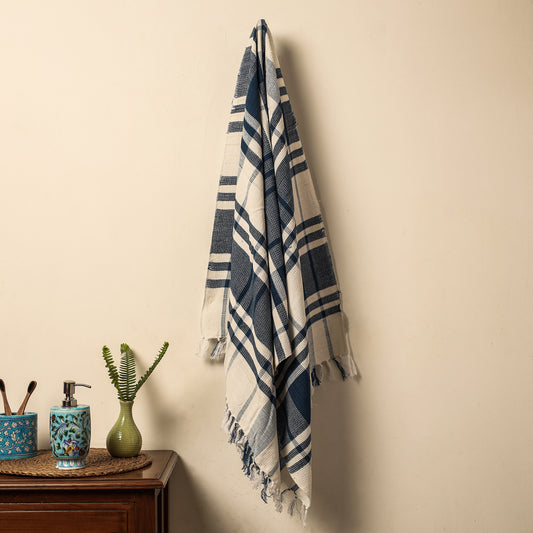 Honeycomb Handloom Cotton Bath Towel From Dehradun