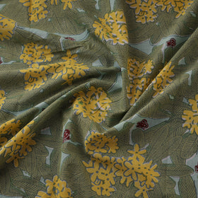 Rasa Lobhi Champa Motif Floral Hand Block Printed Cotton Fabric 13