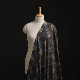 Natural Dyed Ajrakh Hand Block Print Cotton Hakoba Fabric 92