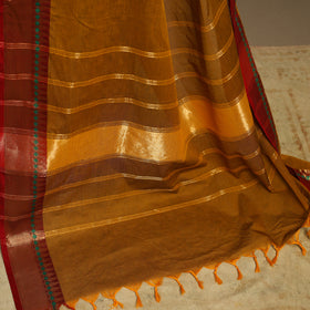 Brown - kandangi chettinad cotton saree with border 36
