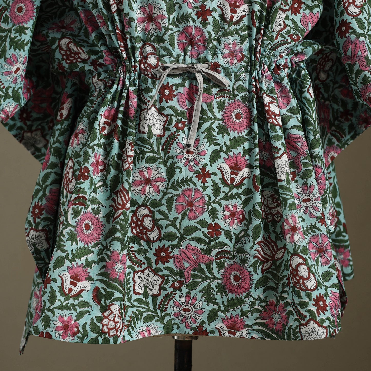 Sanganeri Block Print Cotton Kaftan (Short)