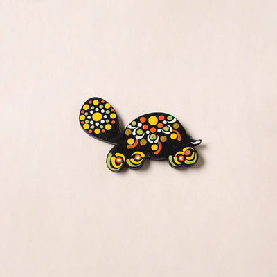 Handpainted Mandala Art Wooden Fridge Magnet 25