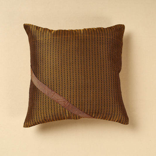 Yellow - Khun Weave Cotton Cushion Cover (16 x 16 in)