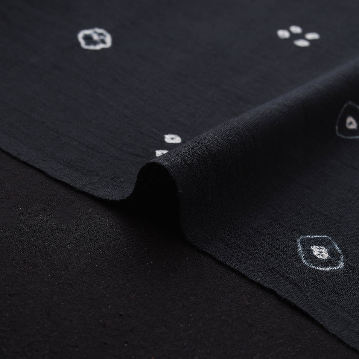 Kutch Organic Kala Cotton Pure Handwoven Bandhani Fabric 16