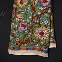 Bangalore Silk Srikalahasti Handpainted Pen Kalamkari Fabric 07