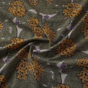 Rasa Lobhi Champa Motif Floral Hand Block Printed Cotton Fabric 14