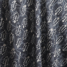Gray - Bagru Dabu Hand Block Print Natural Dyed Cotton Fabric 53