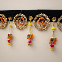 Diwali Decor Handmade Gota & Bead Work Toran 25