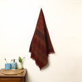 Red Handloom Cotton Hand Block Bagh Print Towel 