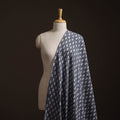 Grey - Gray - Bagru Dabu Hand Block Print Natural Dyed Cotton Fabric 54