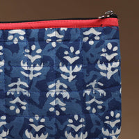 Blue - Handmade Quilted Cotton Utility Pouch 90