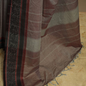 Grey Kandangi Chettinad Cotton Saree with Border