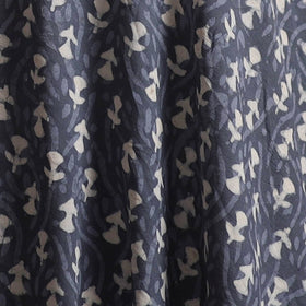 Grey - Gray - Bagru Dabu Hand Block Print Natural Dyed Cotton Fabric 54