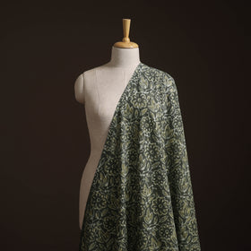 Green - Bagru Dabu Hand Block Print Natural Dyed Cotton Fabric 55